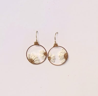 Aros Margarita blanca ROL1