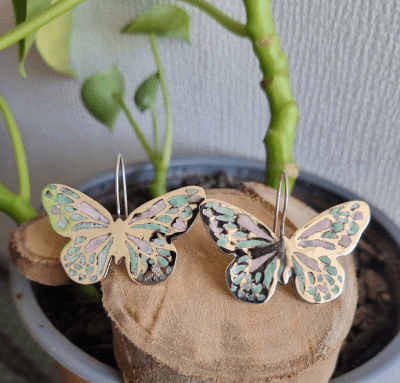 Mariposa verde rosada1