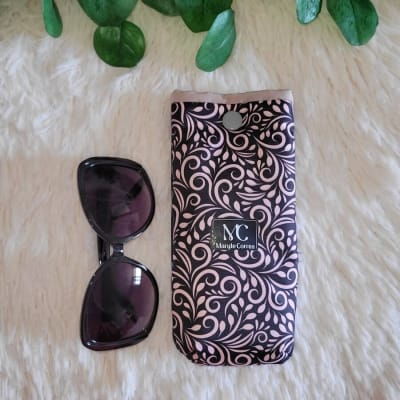 Estuche para lentes de sol Blanco y negro1