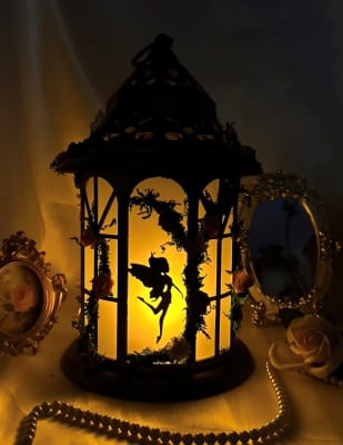 Farol XL negro y dorado1
