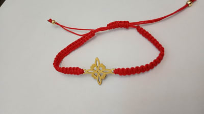 Pulsera tejida nudo1