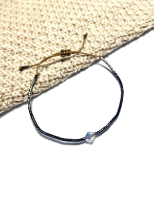 Pulsera bicone negra1