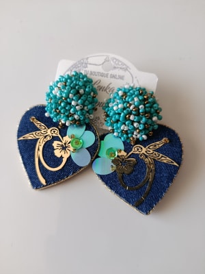 Aros mostacillas colibrí turquesa1