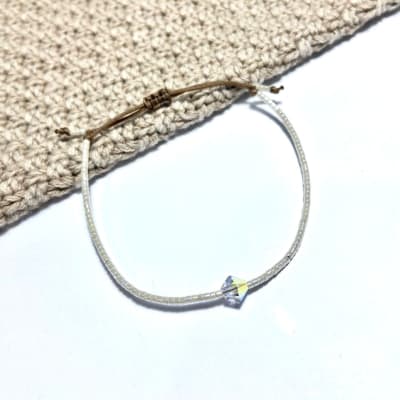 Pulsera bicone blanca1
