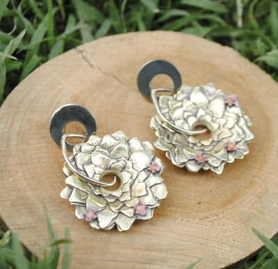 Aros Violetas con flores1
