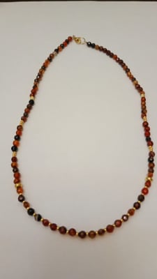 Collar piedras café1