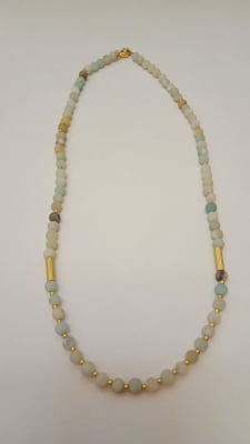 Collar piedras amazonita1