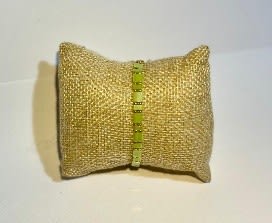 Pulsera TILA tejida verde1