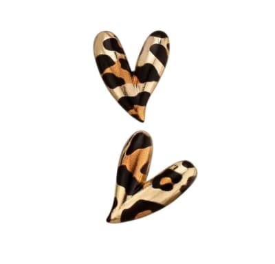 Aro Corazón leopardo maj1