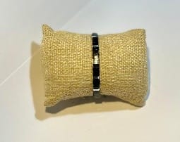 Pulsera TILA tejida negro1