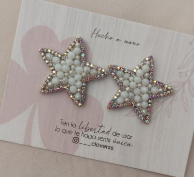 Aros Topito pequeña pedrería blanco1