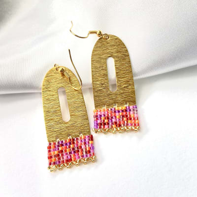 Aros Mini Óvalo mix naranjo1