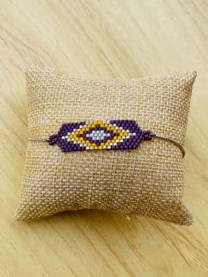 Pulsera delica morada1