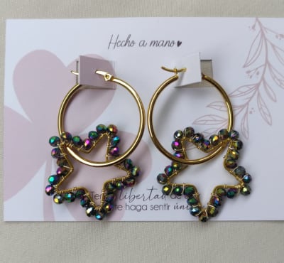 Aros Argolla mediana estrella payasito1