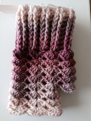 Mitones a crochet conchevino1