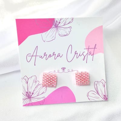 Aros Cubo rosado1