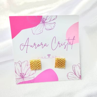 Aros Cubo dorado1