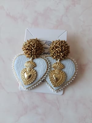 Aros Corazón dorado LCC1