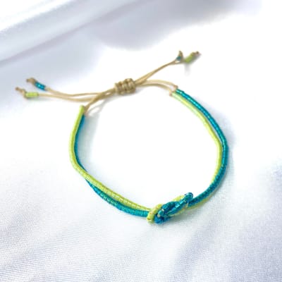 Pulsera Nudo esmeralda verde1