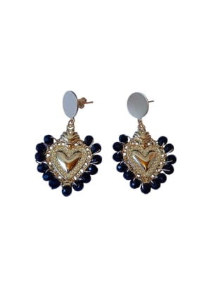 Aro sagrado corazón oro negro1