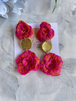 Doble flor fucsia naranjo1