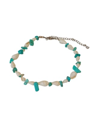 Tobillera caracol turquesa1