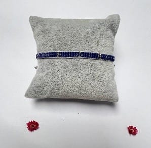 Pulsera triple Azul Telar1