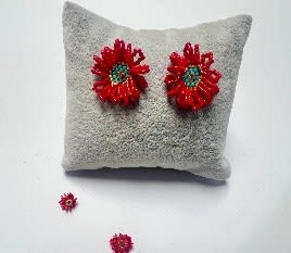 Aros Flor Roja ROL1
