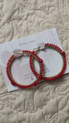 Aros Maxi argolla rojo1