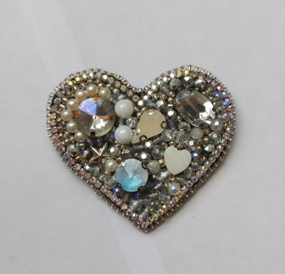 Prendedor corazón plata1