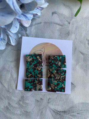 Geométrico marrón turquesa1