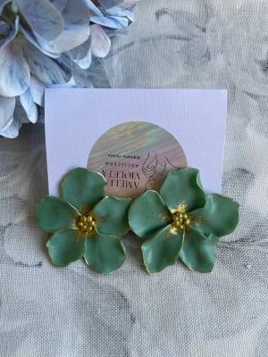 Maxi flor verde agua1