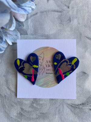Corazón simple azul multicolor1