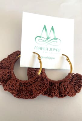 Argolla tejida chocolate1