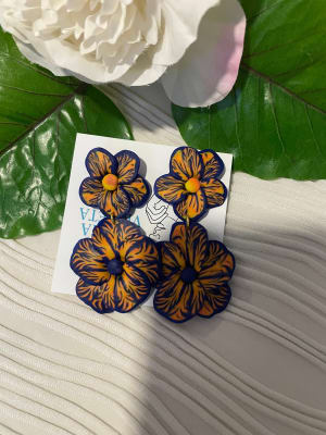 Flor doble azul naranjo1