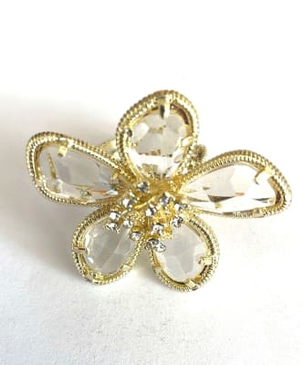 Anillo flor cristal1