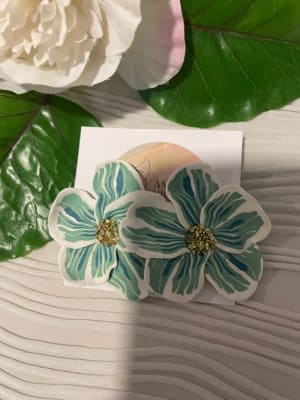 Maxi flor turquesa blanco1