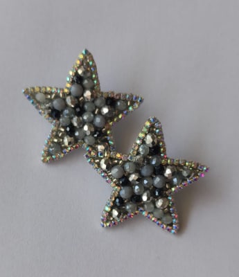 Aros Topito estrellita gris1