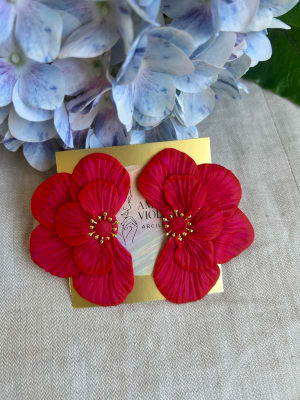 Maxi media flor rojo y fuccia1