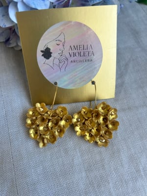 Corazón mil flores dorado1