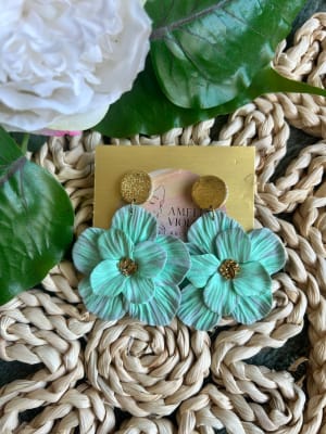 Maxi flor turquesa gris1