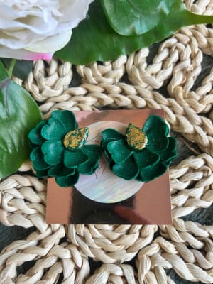 Flor fleco verde dorado1