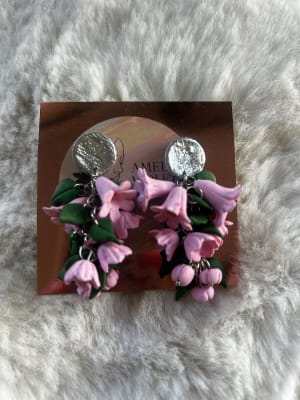 Aros racimo de copihues rosado1