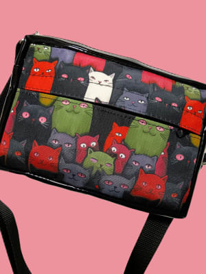 Bandolera Gatos de Colores1