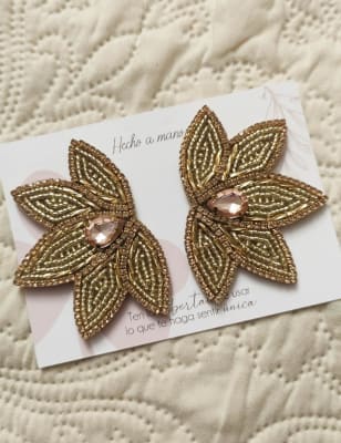 Aros Maxi hojita dorada1