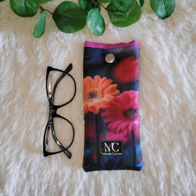 Estuche para lentes flores encanto1