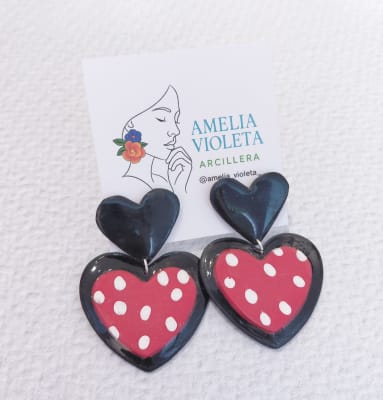 Aros Corazón colgante mini disney1