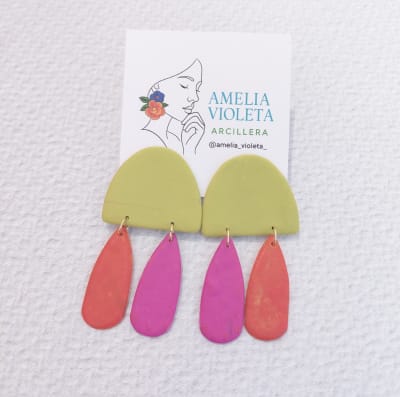 Aros Verde fuccia naranjo1