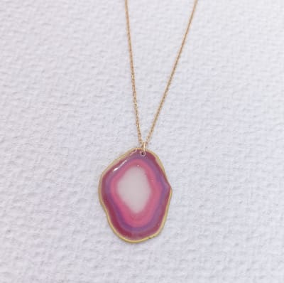 Collar Geoda colgante1