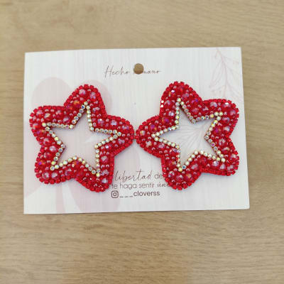 Aros Estrella grande roja1